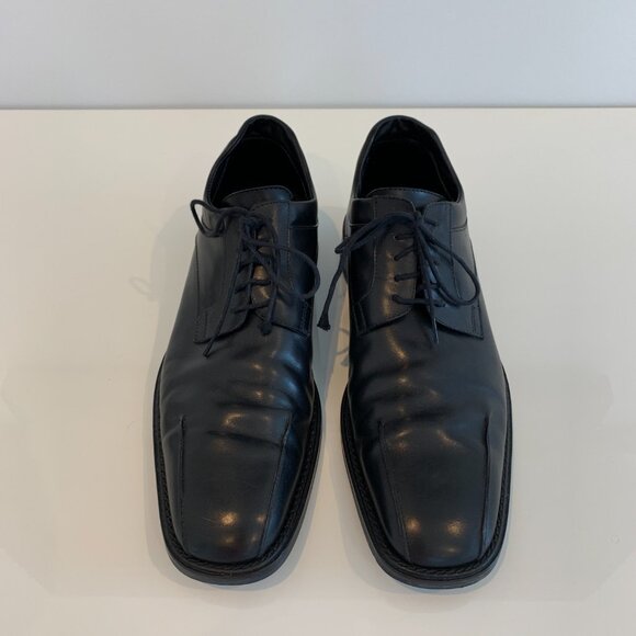COSTUME NATIONAL BLACK LEATHER OXFORD SHOES SIZE US 11 main image 10